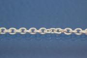 round anchor chain 925/- silver by meter  2,3 mm, antitarnish, silver plated