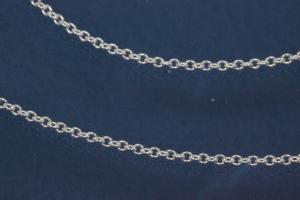 Rundankerarmband mit Federring 925/- Silber,