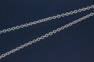 Round Anchor Chain bracelet with spring ring in 925/- Silver,