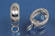 Magnetic Clasps (Brass), platin color, Oval, 17.5x12x6mm