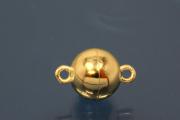 Magnetic ball clasp, gold plated, 14mm (Magnetic invisible)