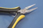 Extra Slim Flat Nose Plier without serration, with spring, 130mm