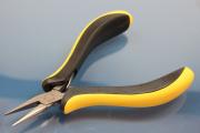 Extra Slim Chain Nose Plier without serration, with spring, 130mm