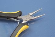 Extra Slim Round Nose Plier without serration, with spring, 130mm