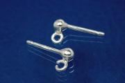 Ear stud with ball Ø 3mm  925/-Silver