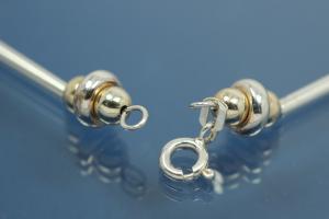 Magnetic clasp 925/- Silver rhodium plated Ø8mm