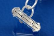 End cap 925/- Silver 3 row necklace size 20mm long