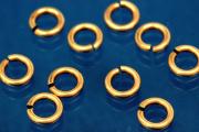 Jump rings round open 4,5mm x 0,8mm 333/- gold