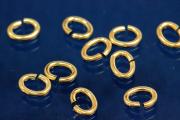 Jump rings oval open 4,5mm x 0,7mm 585/- gold