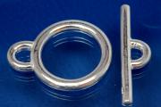 Toggle clasp Ø25mm 925/- Silver