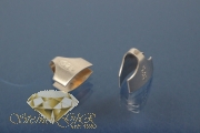Kautschukenden 925/- Silber 8,0mm