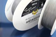 Jewelry wire stainless steel coated  305m spool 0,45mm  49 strands clear