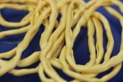 Habotai-Silk-Cord, 110cm long, Ø3mm, yellow
