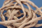 Habotai-Silk-Cord, 110cm long, Ø3mm, beige