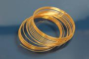 Craft Wire (Copper Wire) gold plated 1,0 mm coil of 4m