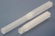 Sliding Box, clear, 10x10mm, length adjustable, soft plastic