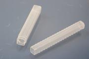 Sliding Box, clear, 10x10mm, length adjustable, soft plastic