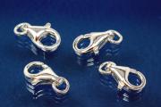 Trigger Clasp with open Ring ca 11,00 x 7,50mm 925/- Silver