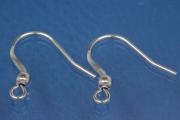 Earhook ca. 18x19, with bead, Stainless Steel