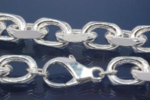 Armband Ankerkette 925/- Silber diamantiert, Breite ca. 11,2mm, Lnge ca. 23cm