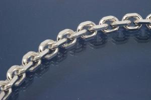 Bracelet Anchor Chain 925/- Silver diamond cut, width ca. 6,9mm, Length ca. 20cm