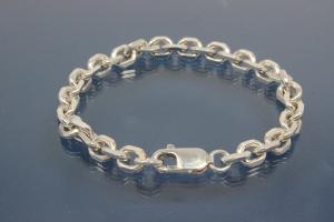 Bracelet Anchor Chain 925/- Silver diamond cut, width ca. 6,9mm, Length ca. 20cm