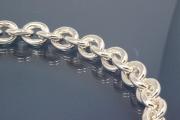 Halskette Rundankerkette 925/- Silber, Breite ca. 11mm, L�nge ca. 50cm