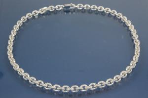 Halskette Ankerkette 925/- Silber diamantiert, Breite ca. 6,9mm, Lnge ca. 50cm