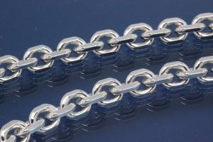 Anchor Chain 925/- Silver diamond cut, width ca. 6,9mm, Length ca. 55cm