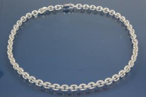 Halskette Ankerkette 925/- Silber diamantiert, Breite ca. 6,9mm, Lnge ca. 55cm