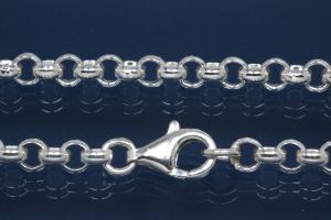 Halskette Erbskette 925/- Silber, Breite ca. 4mm, Lnge ca. 45cm