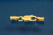 Ø1,5 mm combi clasp 925/- Silver gold plated