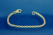 extension chain, length approx. 10cm, 925/- Silver gold plated