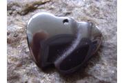 Hematite Pendant heart, approx. 19x19,5mm, hole approx. 1,2mm