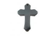 Hematite Pendant Cross , approx. 32x22mm, hole approx. 1,2mm