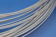 Stainless steel  by meter clear  1,0mm 7 strands