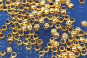 Spacer bead gold color AØ 2,5mm IØ 1,4mm