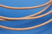 Leather cord round (real leather)  2,0mm, color light brown