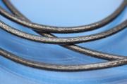 Leather cord round (real leather) Ø 3,0mm, color black