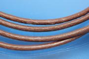 Leather cord round (real leather) Ø 3,0mm, color brown