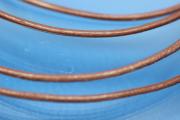 Leather cord round (real leather) Ø 2,0mm, color brown