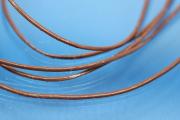 Leather cord round (real leather) Ø 1,0mm, color brown