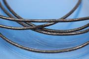 Leather cord round (real leather) Ø 1,5mm, color black