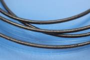 Leather cord round (real leather) Ø 2,0mm, color black