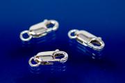 Trigger clasp long with ring 925/- Silver 12mm x 4,5mm