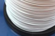 500m reel silver plated stainless steel wire rope Ø 0,45mm, 19-Strands