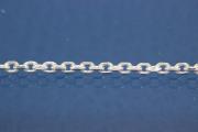 anchor chain 8-side diamond cut 925/- by meter, width ca. 1,4mm, wire thickness Ø 0,4mm, 925/- Silver