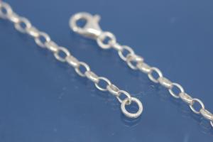 Oval Anchor Chain 925/- Silver, width ca. 2,8mm, Length ca. 65cm