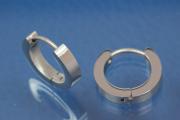 Stainless steel hoops approx A 13,5mm x width 3,0mm