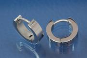 Stainless steel hoops approx A 13,8mm x width 4,0mm